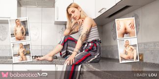 Skinny Punk Chick Fingers Her Cunt In The Kitchen