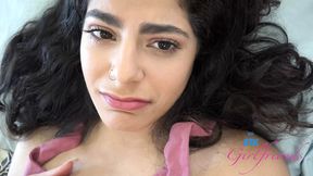 Hot Latina Angel Gives Asian Cock&#x1F32D; Sucking & Amazing Footjob In POV