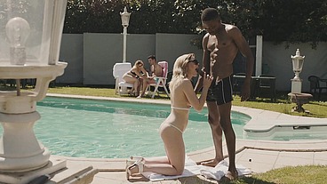 Mr.Longwood playing with 2 blond girls with tiny tits and stretching out one of them with his Huge BBC