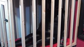 Black Rubber Caged Princess