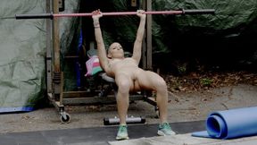 First Ever Outdoors Nude Workout Video