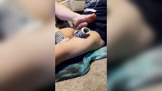 BBW milf into Socks give Turf Job