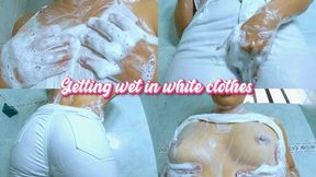 Getting wet in white clothes - Sloan