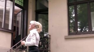 hot blonde MILF into nylons wants to be banged