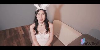Li Er gets slammed by a giant dong bunny in a sleazy adult playground