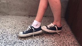 MISMATCHED SOCKS AND CONVERSE SNEAKERS - MOV HD
