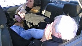 Foot licking in car (mp4)