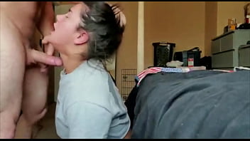 Deep Throating and Salivating All Over His Massive Dick&#x1F346;