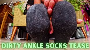 Dirty Black Ankle Socks Tease ft Queen Ava - A socks fetish scene featuring: ankle socks, ebony feet, pov foot worship, and close ups - 1080 MP4