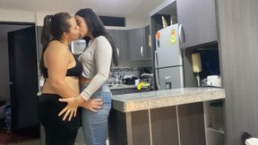 I Fuck My Fried in the Kitchen While My Husband Is Working