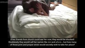 Finally! Wife fucks BBC stud on vacation (cuckold, captions)