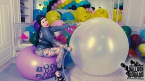Caro pump to pop a Cattex 55" Balloon inside a 72" Balloon HD Version