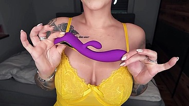 Watch me take my new dildo from the Venus Fair in Berlin and go all the way to orgasm!
