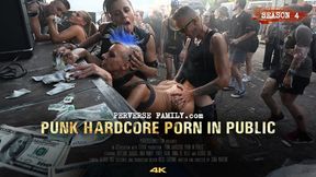 Raunchy relatives raw in public, punk hardcore sexcapade