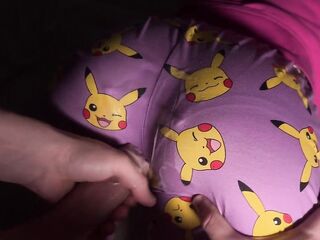 Stepbro rubs my booty innocently and knob slipped in... Kinky rubbing and Creamy Screw