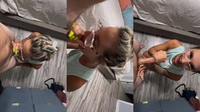 mandyrhea - gives a quick blow job this morning to make him in a better mood
