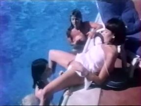 Retro porn compilation with poolside and outdoors sex scenes