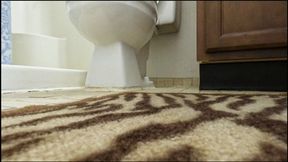 Teenie Sneaks into Giantess Giant Toilet POV 4k