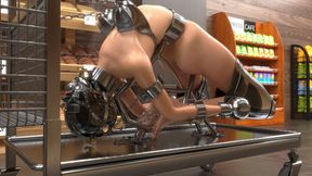 Market Slave Humiliated - 3D Metal Bondage BDSM