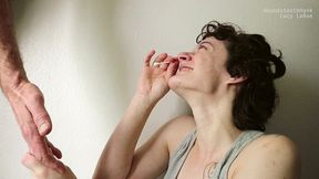 sneezing in an old man’s hand