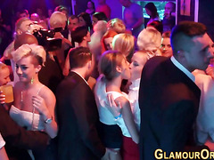 Bride sucks dick at party
