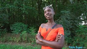A black bitch decided to publicly fuck with a stranger for money.