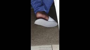 Ms Neecy's Under The Chair RT Nylon Shoeplay in Slippers 1