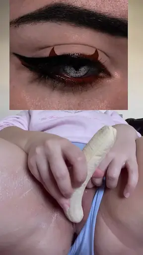 BBW SEXY HOT WHITE GIRL MASTURBATE&DO OIL MASSAGE WITH BANANA&CREAM - CREAMPIE KINKY FETISH MASTURBATION ARABIAN SNOWWHITE