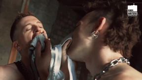 Axel Abysse Rides Lucio Davolis Arms In Ass Ruining Threesome