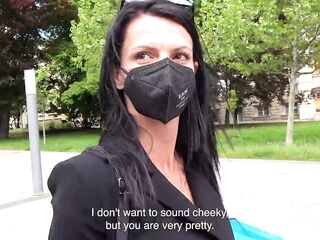 CzechStreets - Mother I'd Like To Fuck walking in public with dildo