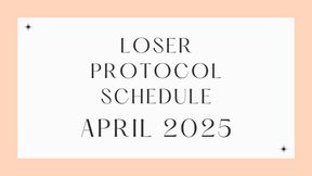 The Loser Protocol Calendar April – Loser Lifestyle 2025 Challenge with Countess Wednesday - Sexual Rejection, Mind Fuck, Reprogramming, Verbal Humiliation, Real Loser Living MP4 1080p