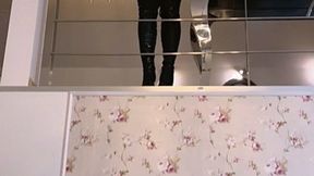 DILDO GAG SLAVE is ready for Slavena