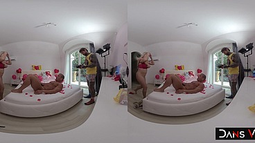 Lana Wolf's Stuffed Pussy Gets Double Penetrated By Dean & Matt!
