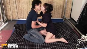 Asian MILF's Wet Pussy&#x270C; Gently Penetrated on the Floor Post Steamy 69