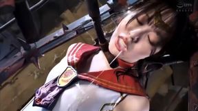 Banzai! Brunette Babe Takes on Five Horny Samurai in HD Cosplay Gangbang