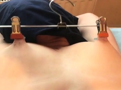 Slave Nippel Breast Torture Stretching Needle