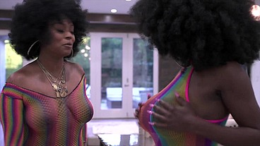 Groovy Ebony BBC Threesome