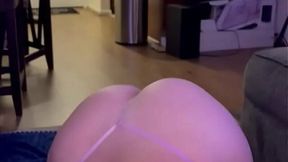 Latina chugs my cum while white bitch watches