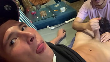 Amazing hot dude hold the camera while i suck him off