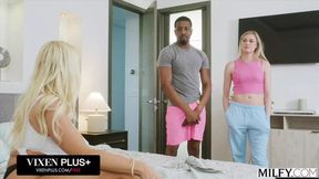 VIXENPLUS Teacher licks her student's penis🌭 in steamy trio