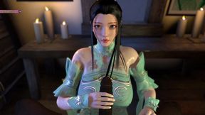 3d_animation - beauty xun er serve blowjob