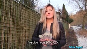 POV Chunky Russian slut gets pounded in winter's streets