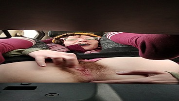 Pussy Out Road Trip Public Car Masturbation