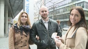 Amazing Big Titted Teen & Her Boyfriend Gets Money for Public SEX