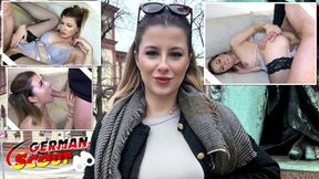 German gamer girl Mia Minou gets picked up for casting sex in Munich