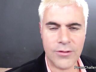 Giant corpulent dude gets favourable with three hawt porno babes