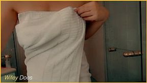 Oops, I dropped my juicy melons and now I'm dripping with desire