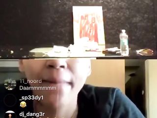 @itzamorrose Deepthroating Dick on Instagram Live during Quarantine