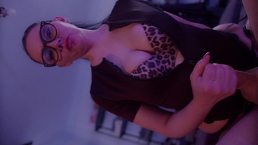 Naughty slattern pegging her boy's and gets cumshot.