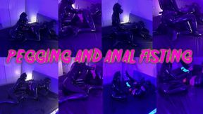 Gas Mask Latex Pegging and Anal Fisting with Mistress Patricia @mazmorbidfetish